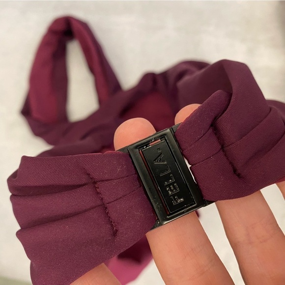 Fella || Dylan Halter Bikini Two Piece Set Aubergine Purple Maroon Medium - Picture 4 of 6